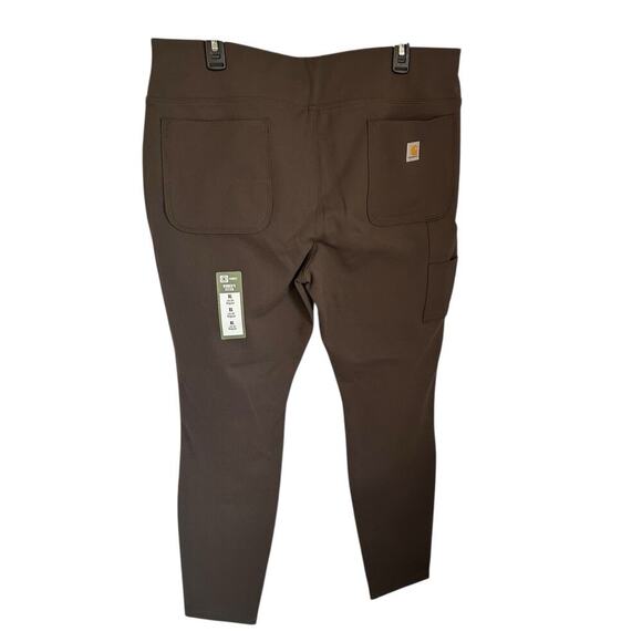 Carhartt Force Fitted Mid weight Utility Legging Size L New With Tags Brown - Picture 5 of 7